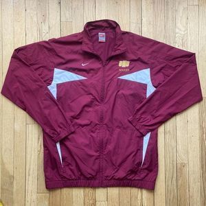 Y2K Nike‎ Team UMD Full Zip Windbreaker Soccer Size LT Athletic Athleisure Vtg